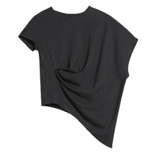 Load image into Gallery viewer, Irregular Loose Bat Sleeve T-shirt
