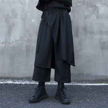 Load image into Gallery viewer, Faux Two-piece Wide-leg Asymmetrical Skirt Pants

