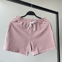 Load image into Gallery viewer, Cotton Striped 3-quarter Casual Shorts
