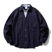Load image into Gallery viewer, Casual Oversized Faux Two-piece Shirt
