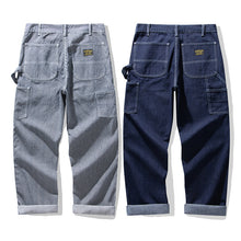 Load image into Gallery viewer, Multi-pocket Striped Outdoor Cargo Pants

