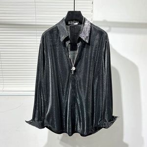 Silver Sequined Shirt