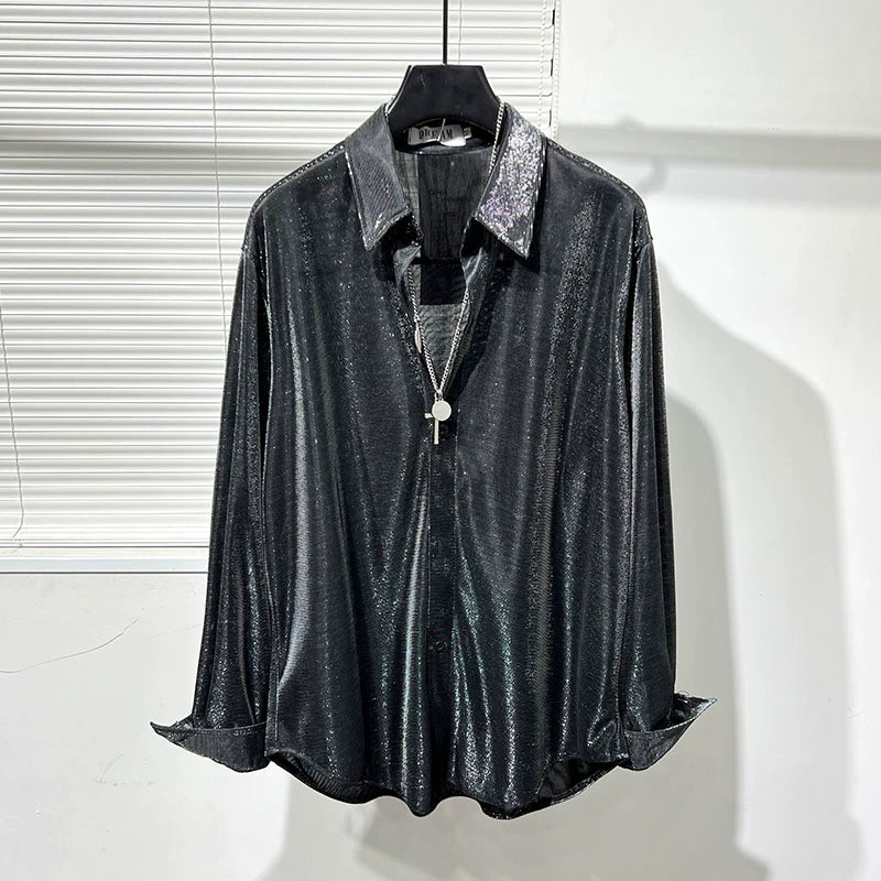 Silver Sequined Shirt
