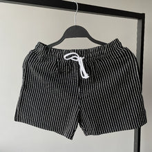 Load image into Gallery viewer, Cotton Striped 3-quarter Casual Shorts
