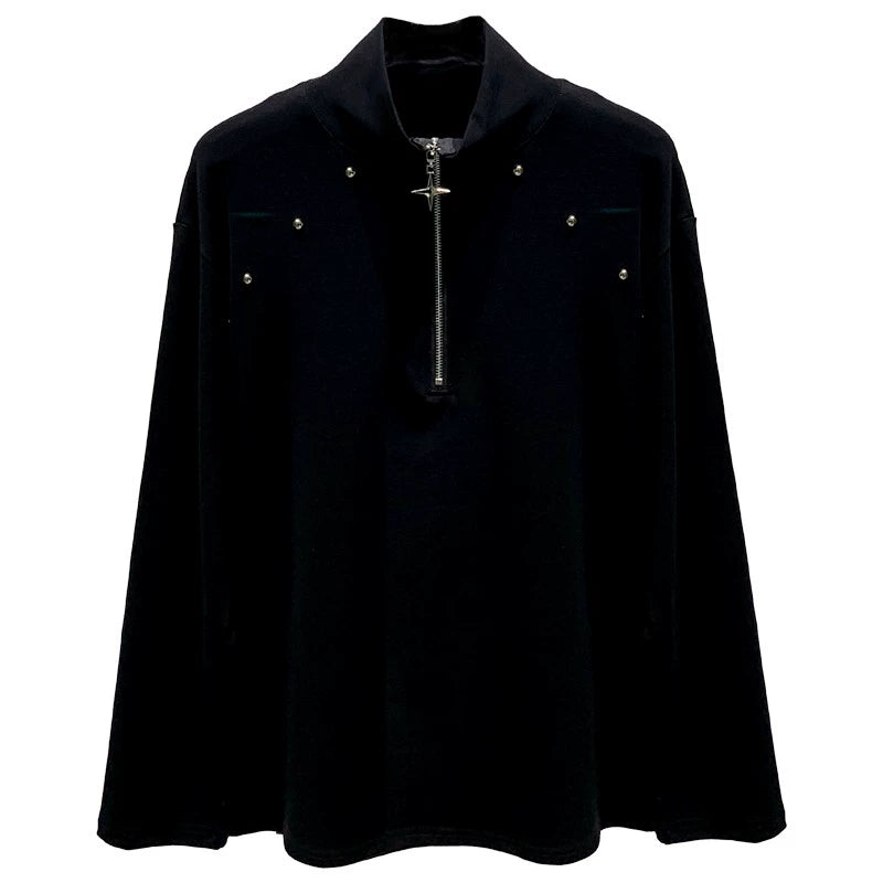 Turtleneck Zippered Bottoming Shirt