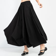 Load image into Gallery viewer, High-waisted Draped Wide-leg Culottes
