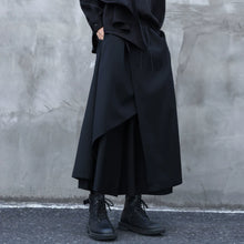 Load image into Gallery viewer, Asymmetrical Double-layer Loose-fitting Cropped Wide-leg Culottes
