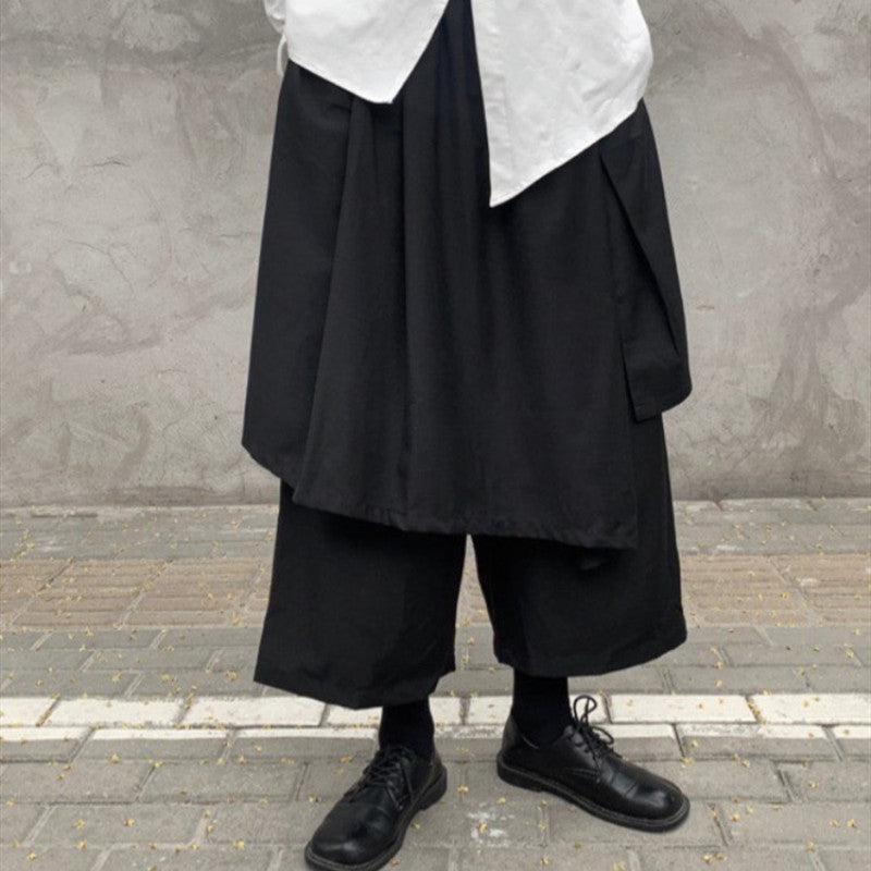 Irregular Loose Multi-layered Wide-leg Pants