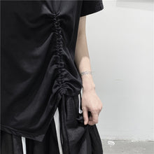 Load image into Gallery viewer, Drawstring Irregular T-shirt
