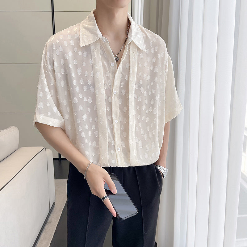 Light Luxury Mesh Translucent Shirt – stylesock
