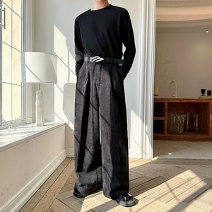 Twill Corduroy Wide-Leg Pants