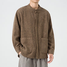 Load image into Gallery viewer, Stand Collar Retro Loose Casual Shirt
