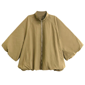 Floral Sleeve Loose Casual Jacket