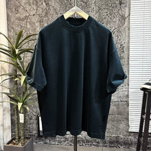 Load image into Gallery viewer, 420g Cotton Drop-Shoulder Frayed Edge T-shirt
