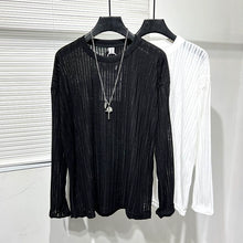 Load image into Gallery viewer, Hollow Loose Long-sleeved Shirt
