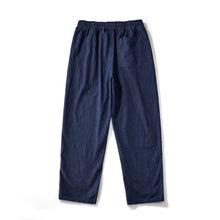 Load image into Gallery viewer, Blue Dyed Lace Up Wide Leg Pants
