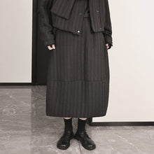 Load image into Gallery viewer, Winter French Striped Straight Cotton Skirt
