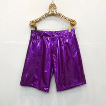 Load image into Gallery viewer, Reflective Costumes PU Leather Shorts

