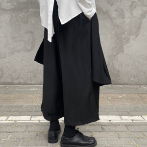 Irregular Loose Multi-layered Wide-leg Pants