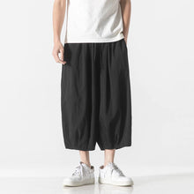 Load image into Gallery viewer, Retro Ice Silk Linen Over-the-Knee Pants
