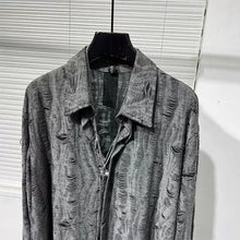Load image into Gallery viewer, Ripped Loose Vintage Raw-edge Shirt
