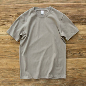 Solid Color Round Neck Loose Casual T-shirt