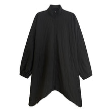 Load image into Gallery viewer, High-neck Batwing Sleeve Trench Coat Elastic Waist Skirt
