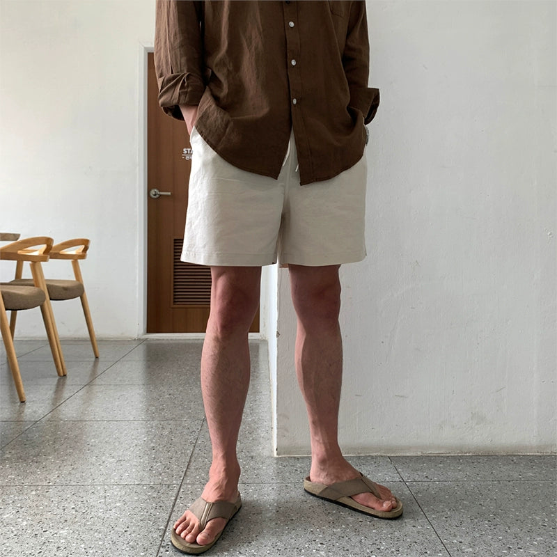 Linen Casual Beach Shorts