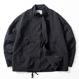Workwear Loose Windproof Stand Collar Jacket
