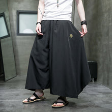 Load image into Gallery viewer, Loose Embroidered Irregular Culottes

