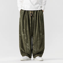 Load image into Gallery viewer, Corduroy Printed Casual Wide-Leg Pants
