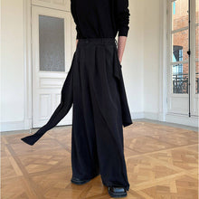 Load image into Gallery viewer, Retro Ribbon Casual Wide-leg Irregular Trousers

