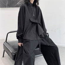 Load image into Gallery viewer, Loose Asymmetrical Button Shirt
