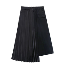 Load image into Gallery viewer, Japanese Casual Two-piece Irregular Short-sleeved Pleated Skirt
