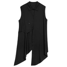 Load image into Gallery viewer, Irregular Sleeveless Long Shirt
