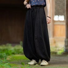 Load image into Gallery viewer, Loose Cotton And Linen Patchwork Bloomers

