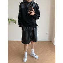 Load image into Gallery viewer, Hooded Patchwork Sweatshirt
