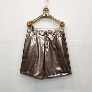 Reflective Costumes PU Leather Shorts