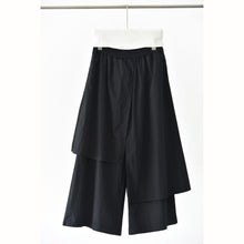Load image into Gallery viewer, Women‘s Irregular Color-blocked Faux Two-piece Casual Skirt Pants
