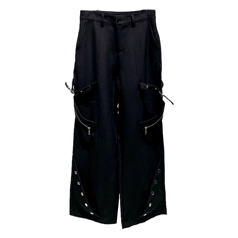 American Deconstructed Zippered Straight-leg Trousers