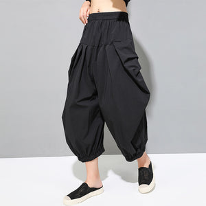 Dark Loose Large Fold Bloomers