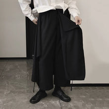 Load image into Gallery viewer, Patchwork Wide-leg Casual Irregular Culottes
