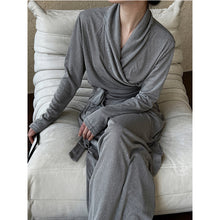 Load image into Gallery viewer, Irregular One-shoulder Waisted Pleated Top Wide-leg Pants Two-piece Set
