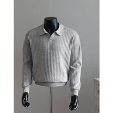 Load image into Gallery viewer, Seagull Collar Long-sleeved Knit Sweater
