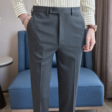 Load image into Gallery viewer, Casual Slim-fit Striped Trousers
