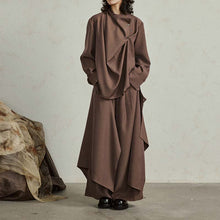 Load image into Gallery viewer, Loose Buttoned Irregular Wide-leg Pants
