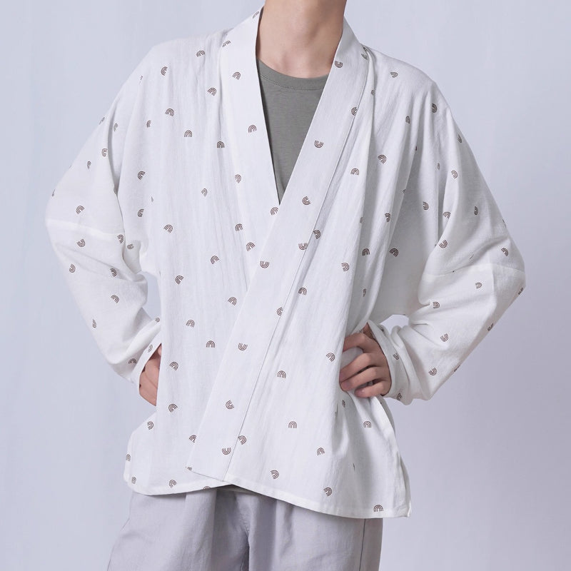 Printed Loose Thin Cardigan