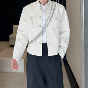 Stand Collar Wool Casual Work Jacket