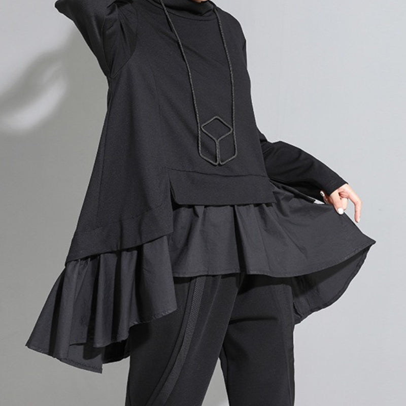 Ruffled Babydoll A-line T-shirt