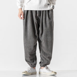 Loose Corduroy Harem Pants